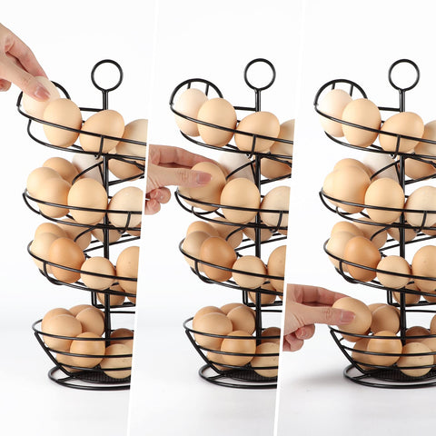 QUTREY porta-huevos compacto, ideal para mostradores pequeños.