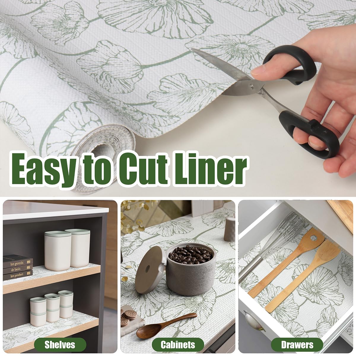 Quttisay liner-estante-facil-de-limpiar limpieza rápida con paño.