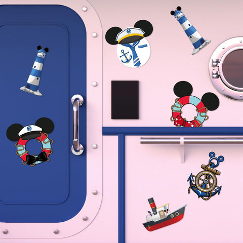 Qweryboo imán puerta crucero en colores azul rojo negro para ambiente fresco