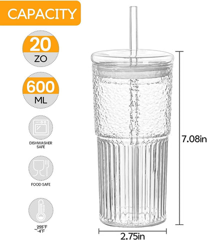 Pajilla de cristal QWEZXO para beber con estilo y sin plástico.
