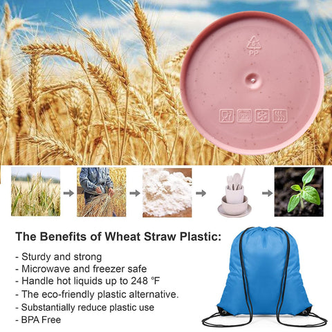 Tazones BPA-free de QWFHOME, resistentes a golpes para picnic y casa.
