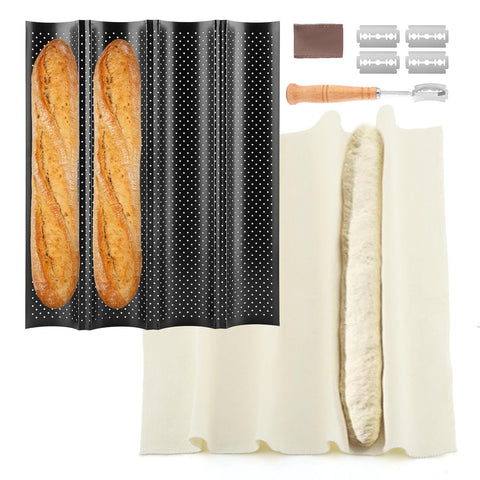 QWLWBU bandeja baguette 15x12: horneado uniforme y desmolde suave.