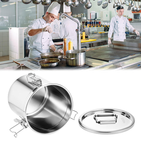 QWORK tapa con anillo de sellado, cierre hermético para mantener la frescura.
