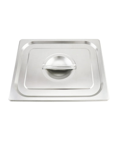Tapa QWORK de acero inoxidable con asa central para uso diario.