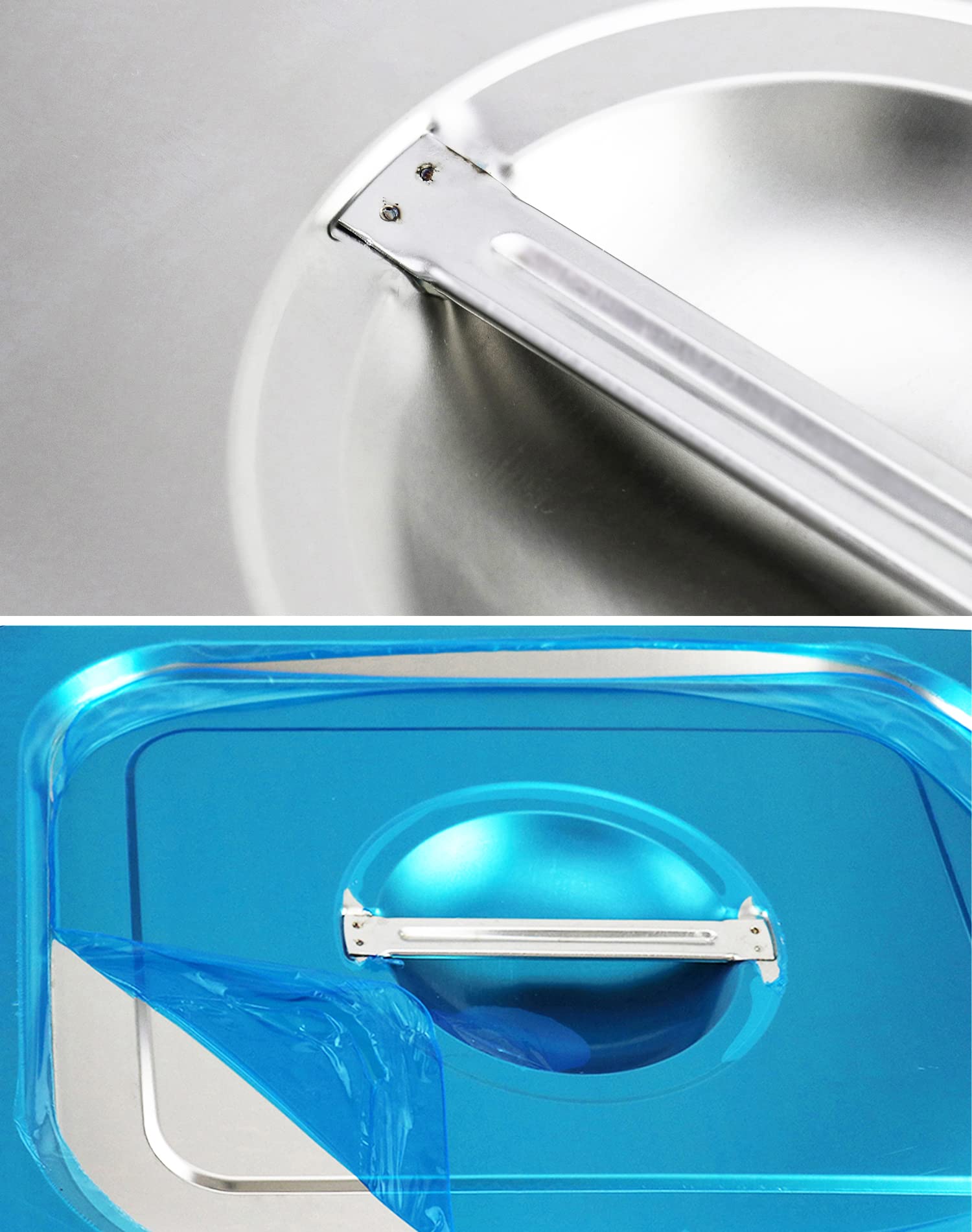Tapa compatible con bandejas 1/2, diseño seguro y cómodo.