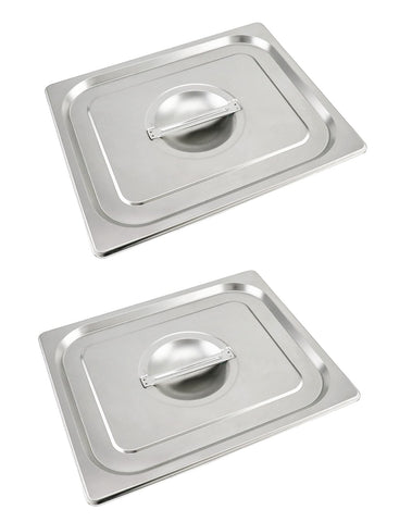 Tapa QWORK plana con asa para bandeja 1/2, acceso rápido.