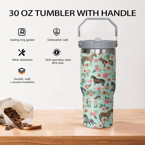 Vaso qwpmvhsak con aislamiento triple que mantiene bebidas a la temperatura deseada.