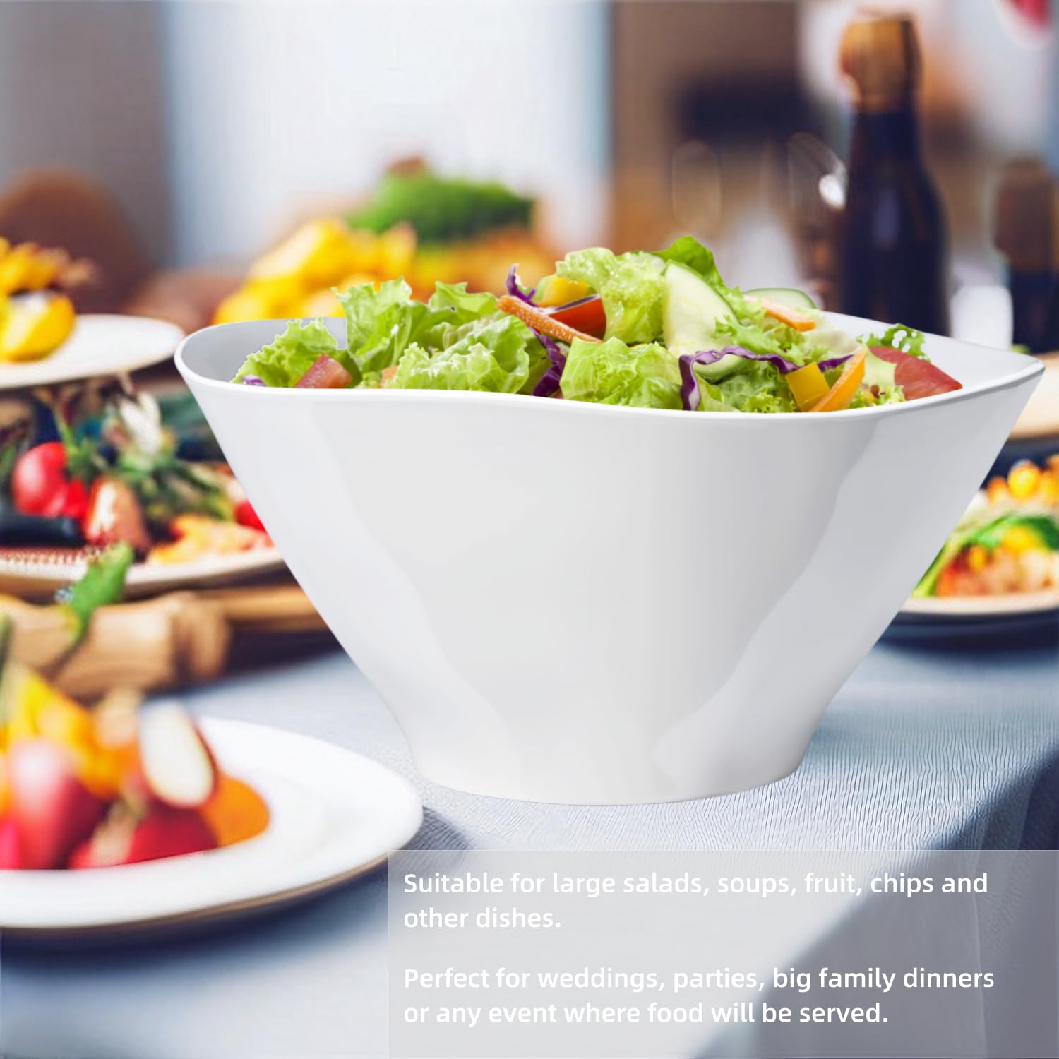 Tazón con diseño elegante de Qxbekmor para buffets y eventos.
