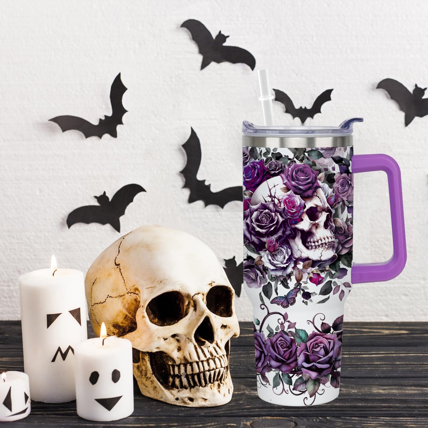 Vaso qynspngs con paja para beber cómodo.