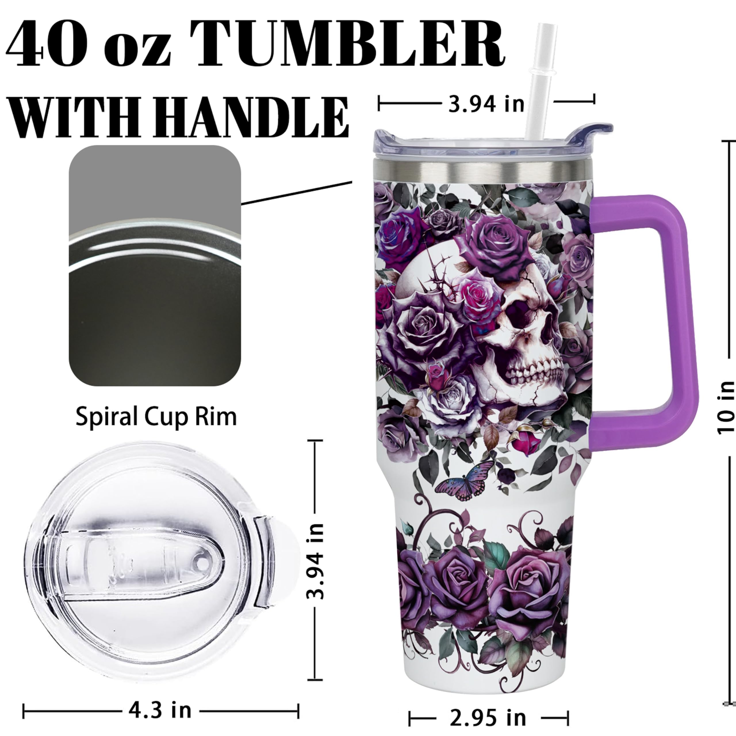 Vaso qynspngs con tapa anti fugas, seguro para viaje.