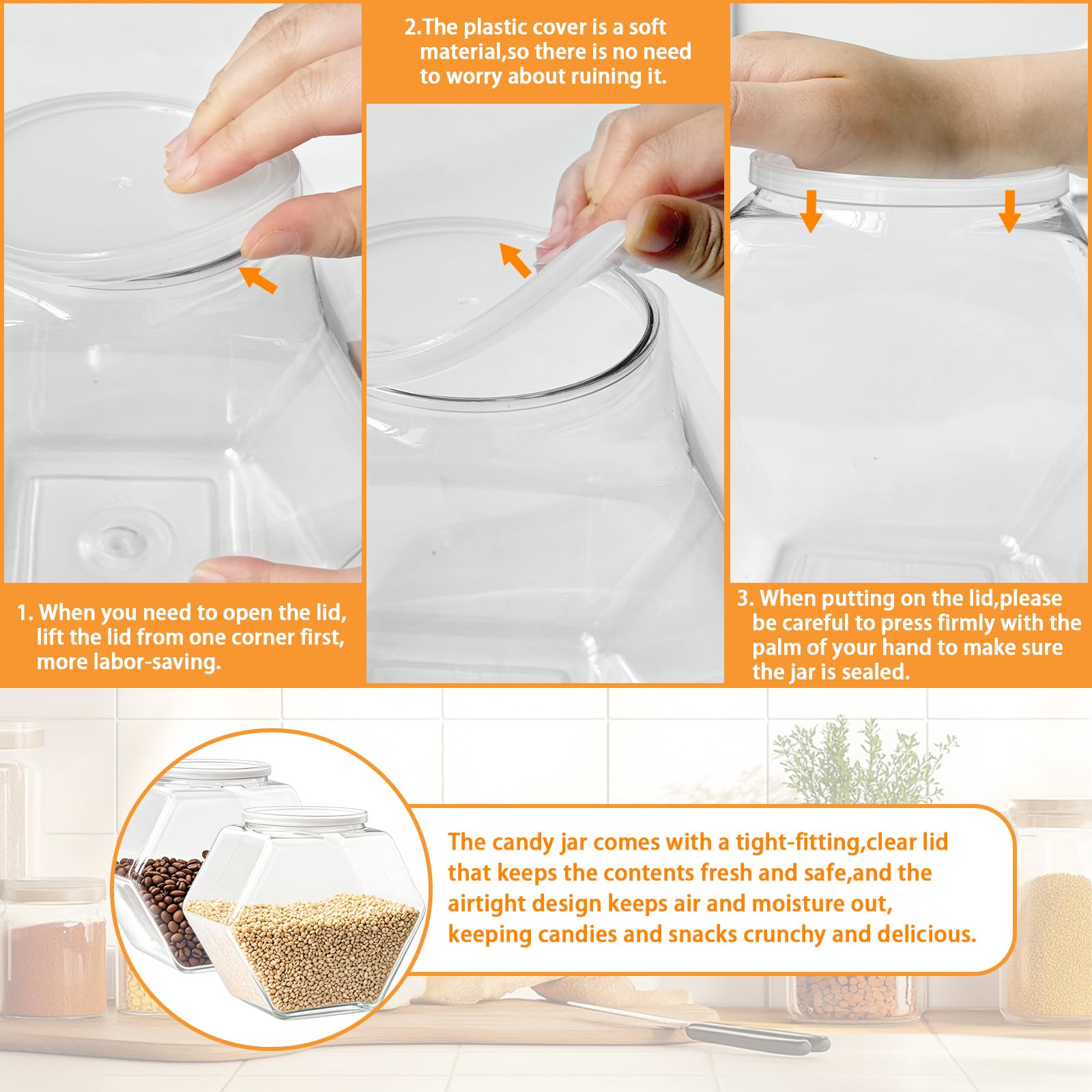 Almacenaje Qyyiguf para cápsulas de café o té, diseño hexagonal elegante.