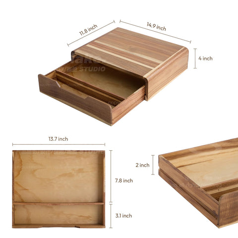 QYZFXXSF cajón amplio para cápsulas grandes y bolsitas de té, almacenamiento conveniente.