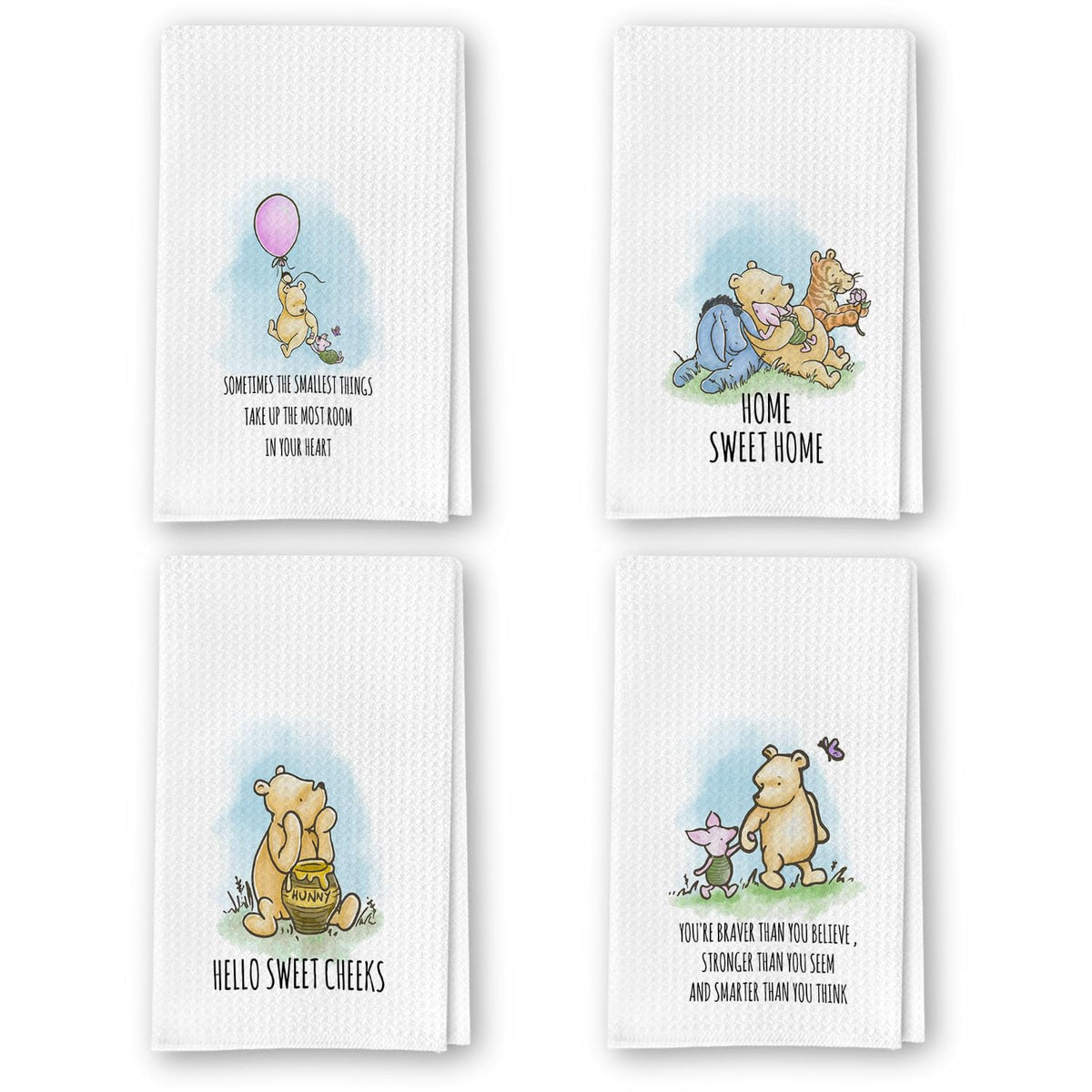 QZCYU Winnie: toallas de cocina Pooh con diseño, para secado rápido.