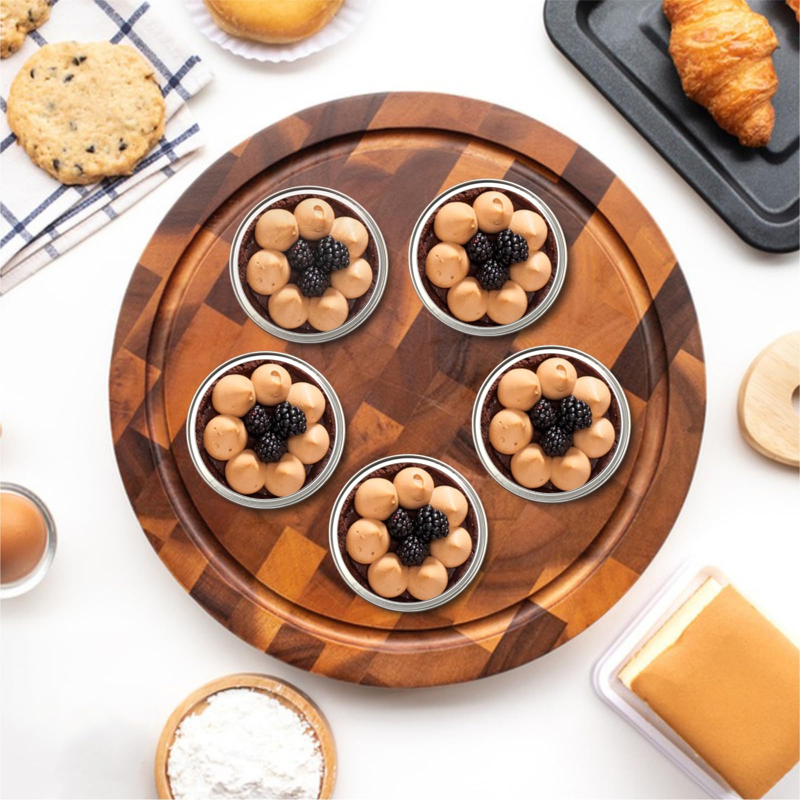 Set mini postres para catering QZV, listo para servir