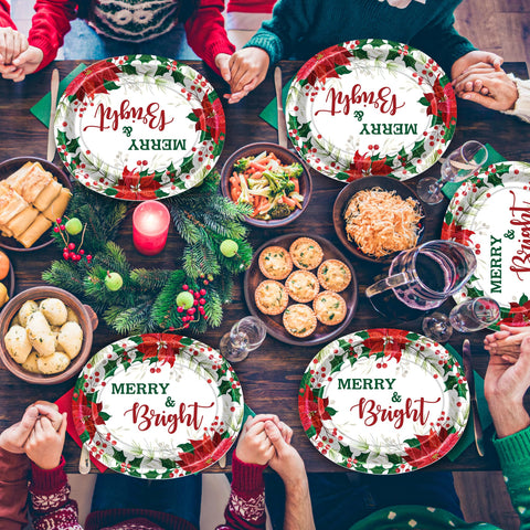 Decoración de mesa navideña con motivos festivos de QZYL.