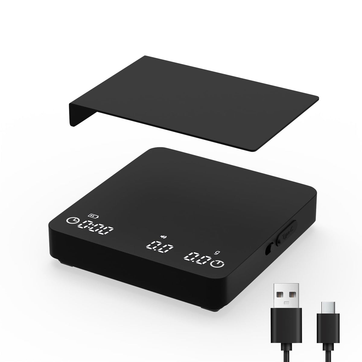Balanza digital Qzzhizao para espresso con precisión de 0,1 g