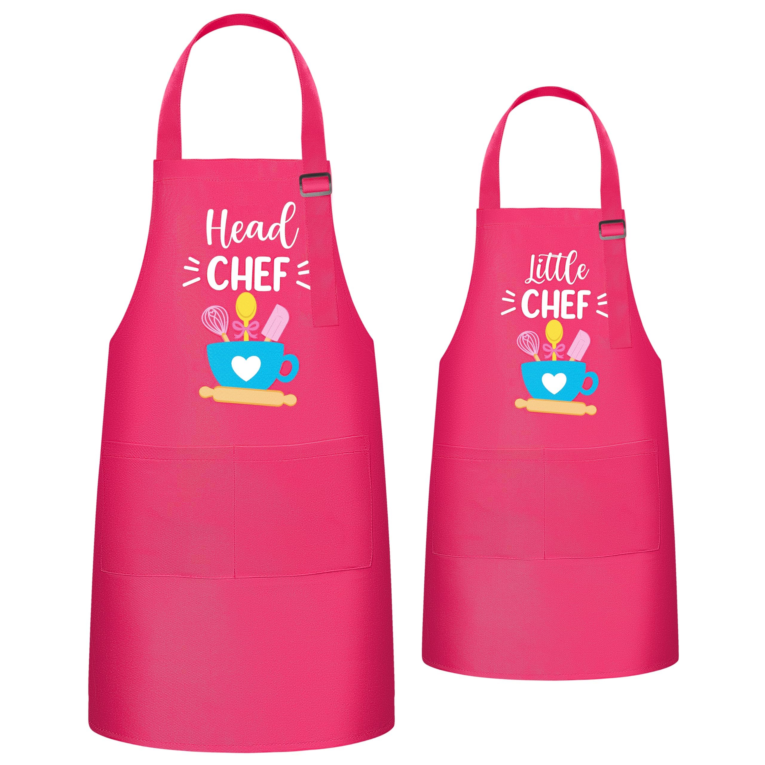 Delantal R HORSE para pareja mamá e hijo en la cocina, ideal para cocinar juntos.