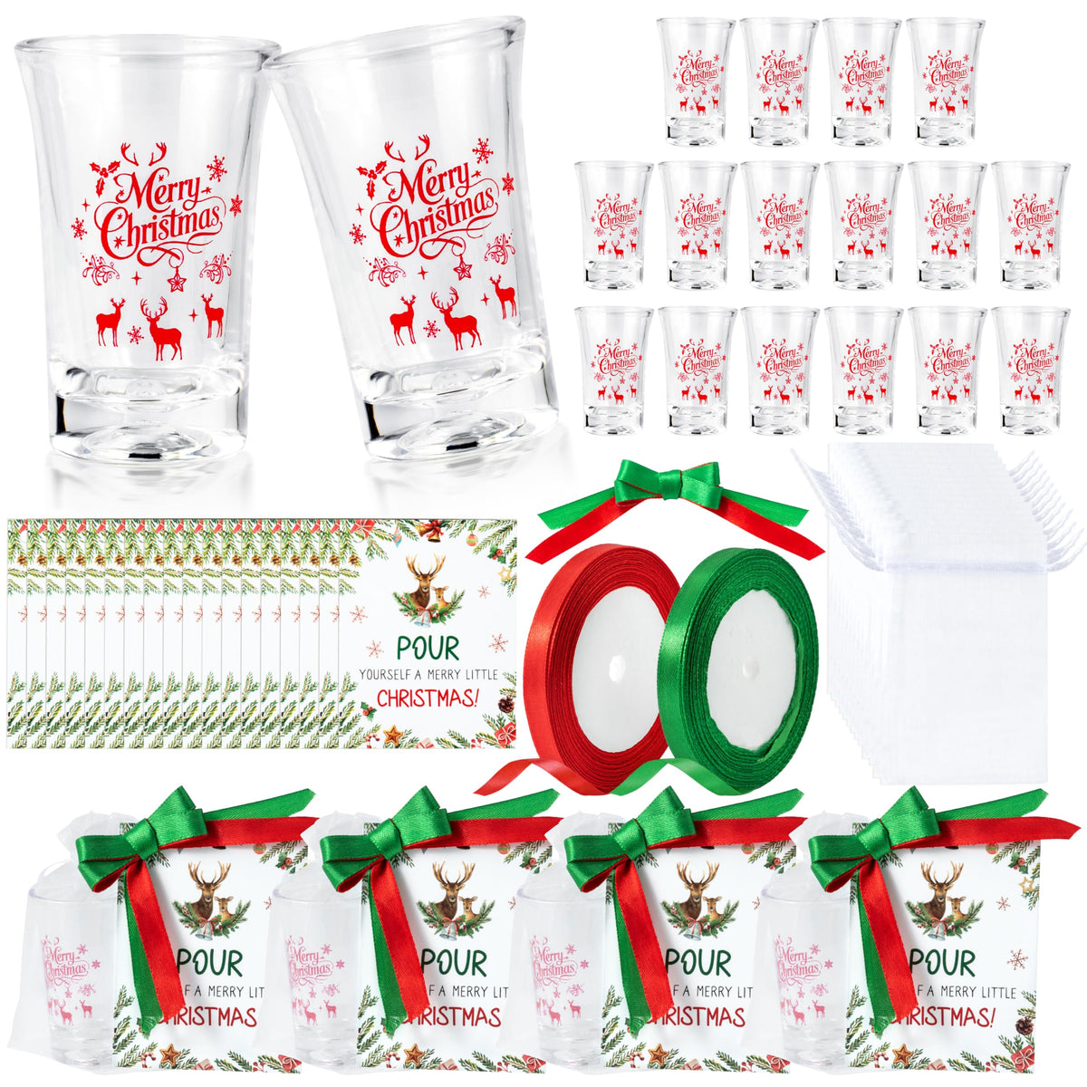 Vasos-chupito-navidad de R HORSE para brindis festivos