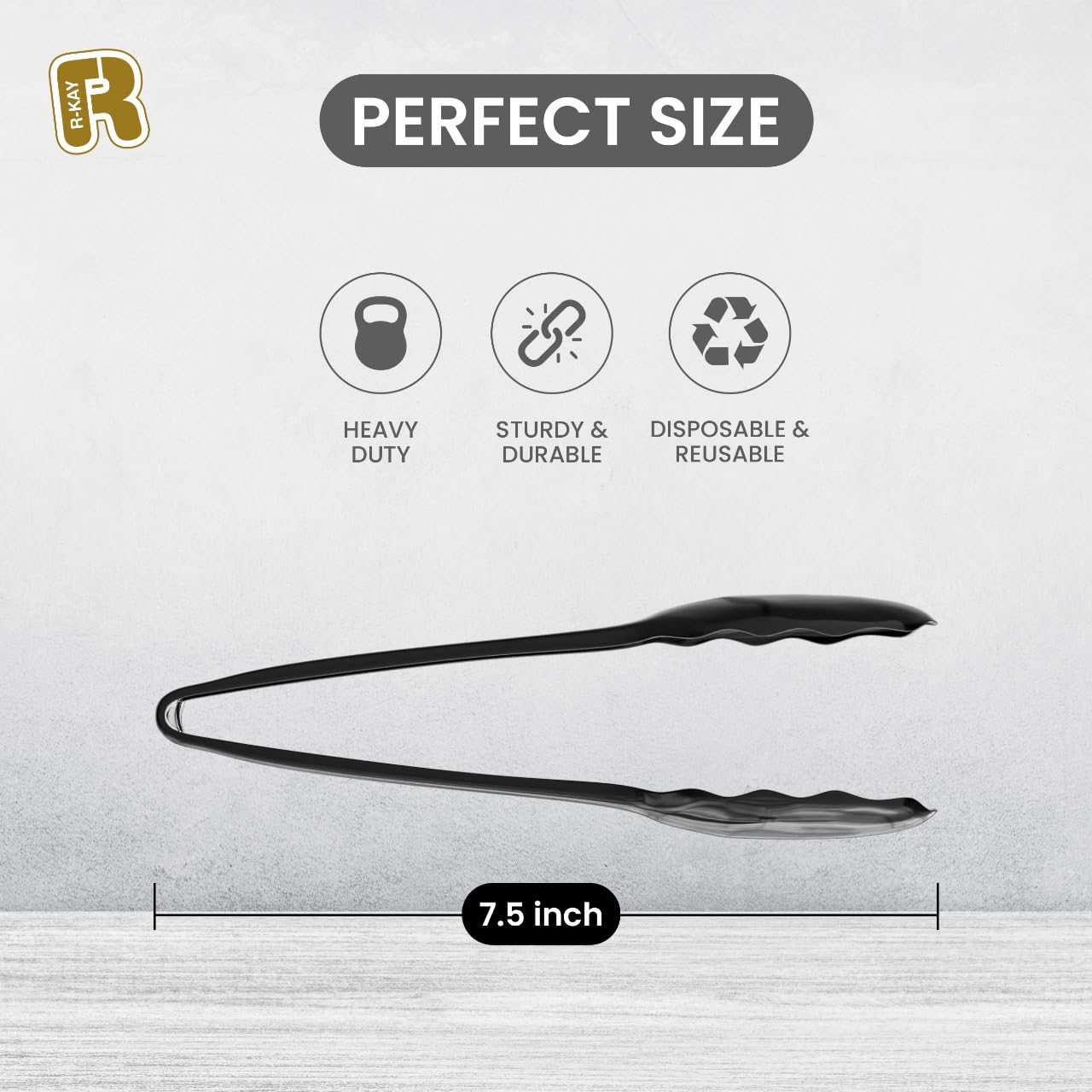 Pinzas de servicio de plástico resistente R-kay para buffet, reutilizables.