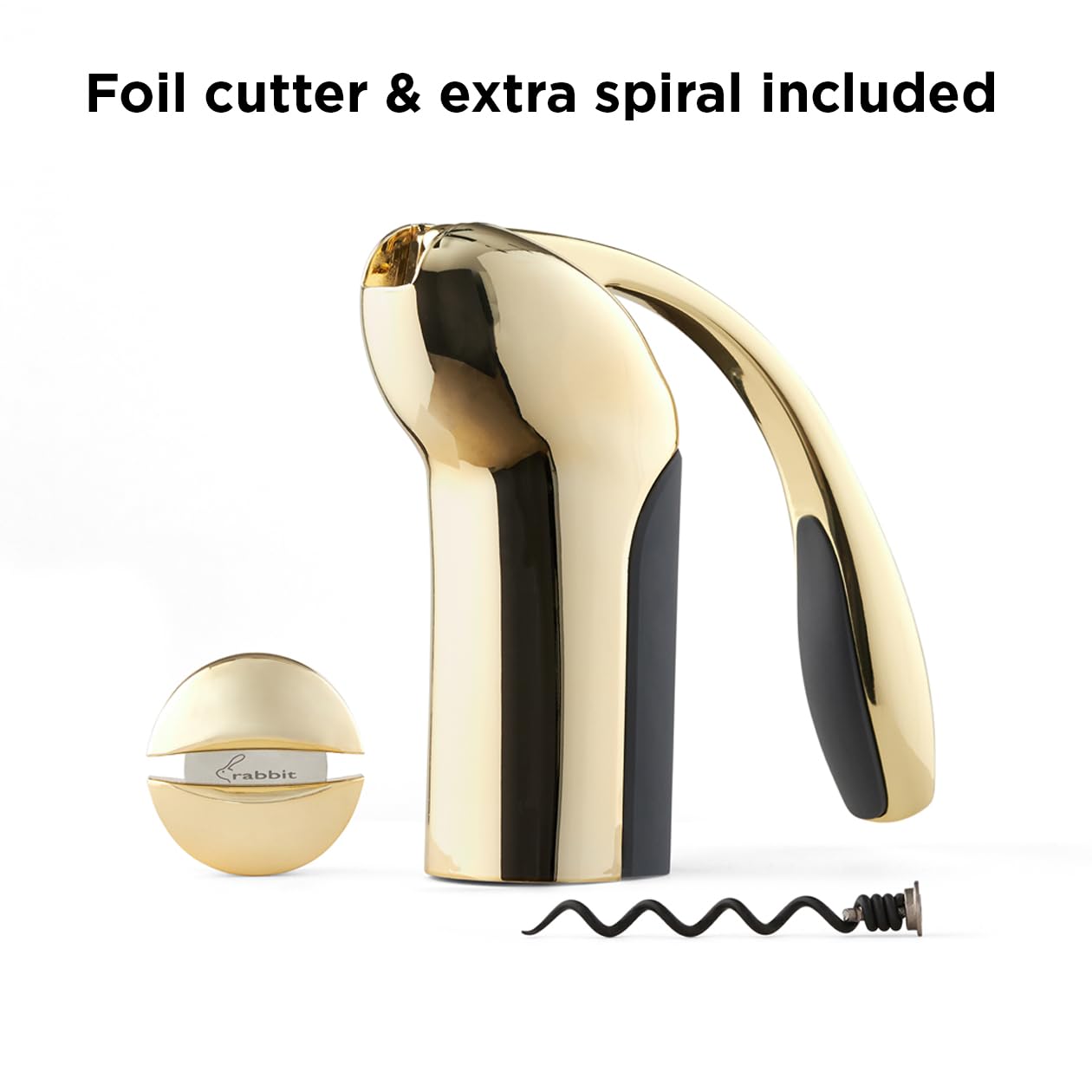 Espiral de acero inoxidable duradera del sacacorchos Rabbit para corchos variados