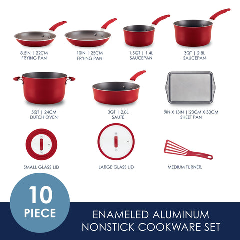Rachael Ray Cocina Crea, sartén-salteado de 3 cuartos para cocinar rápido.