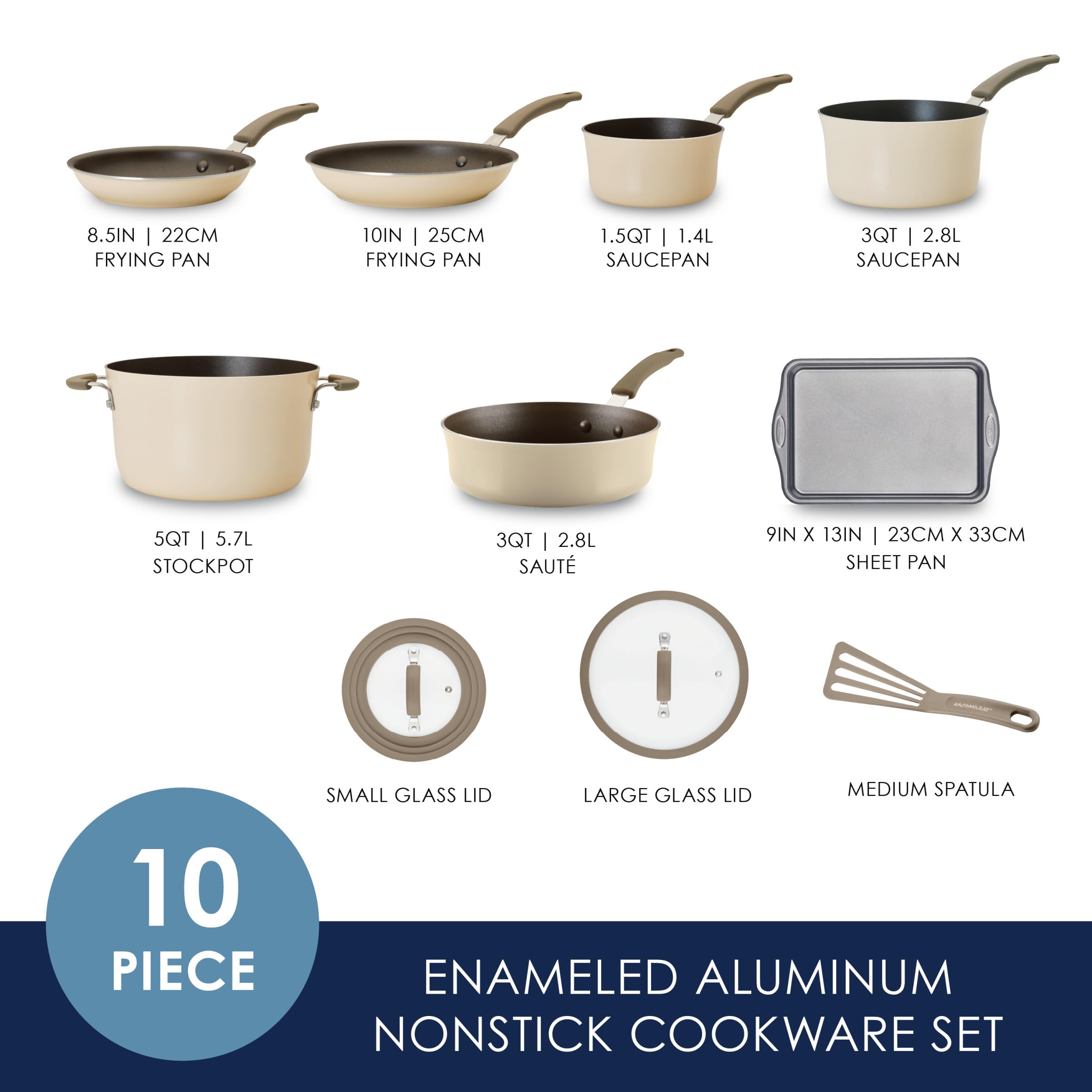 Rachael Ray Cook Create olla 1.5qt con tapa para salsas suaves