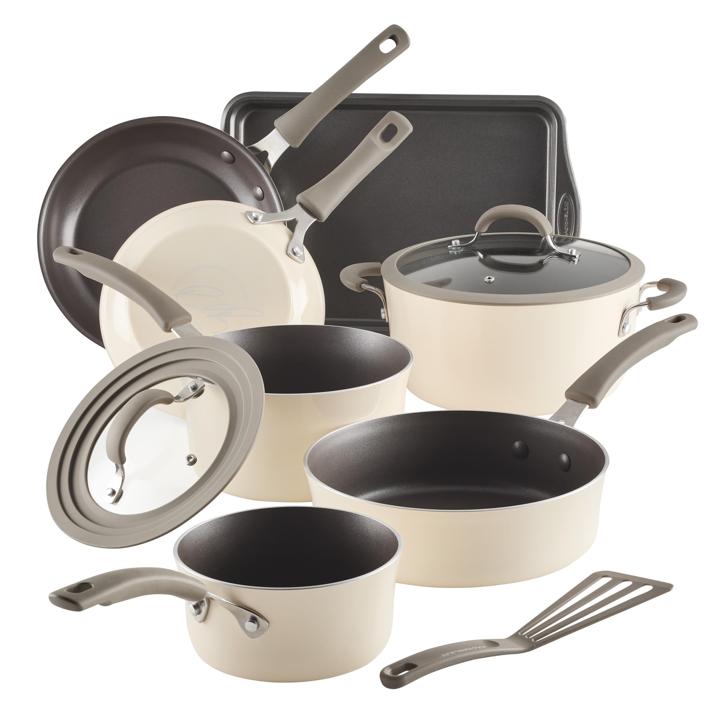 Rachael Ray Cook Create olla 3qt con tapa para hervir rápido