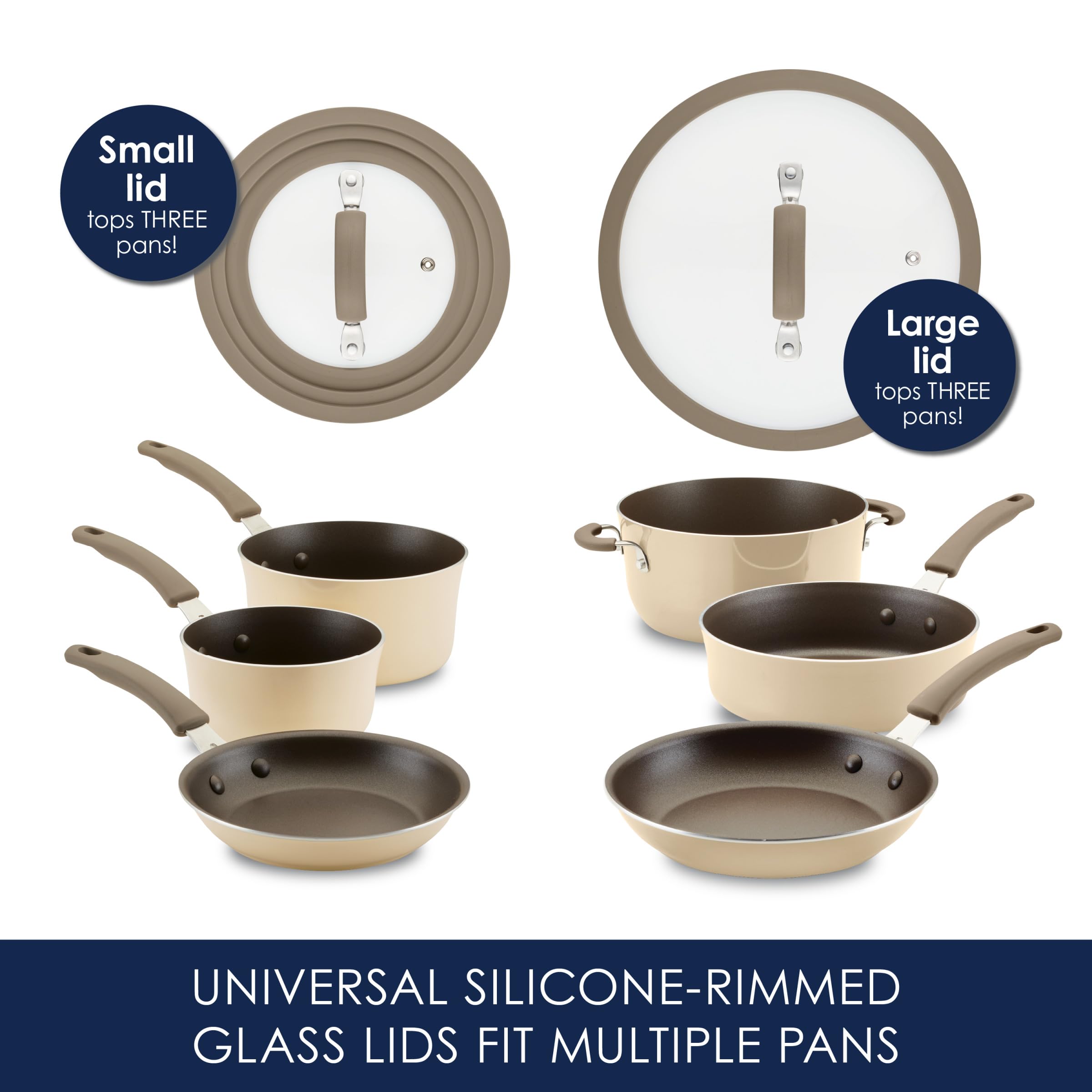 Rachael Ray Cook Create olla hierro 5qt con tapa para guisos
