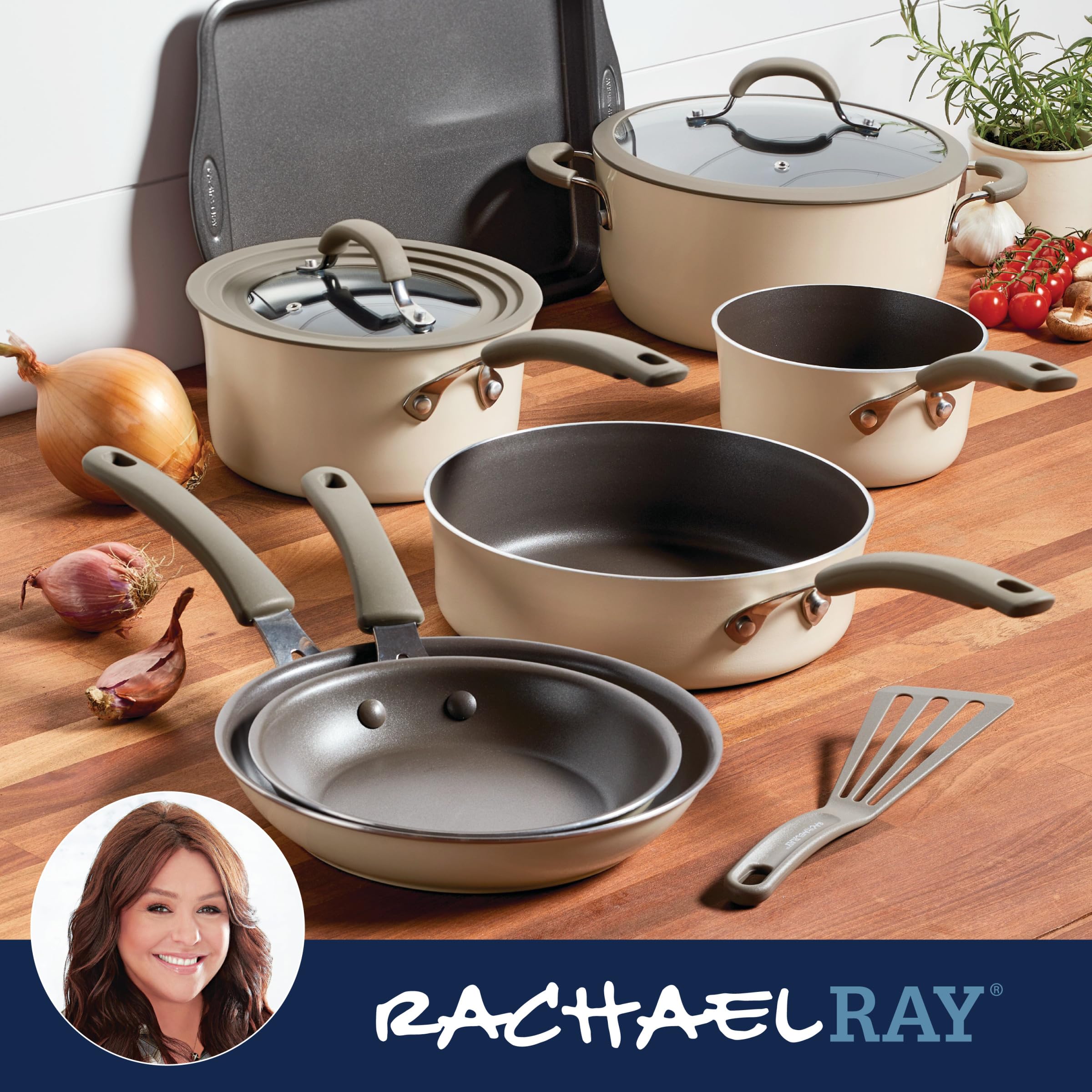 Rachael Ray Cook Create sartén 3qt para saltear