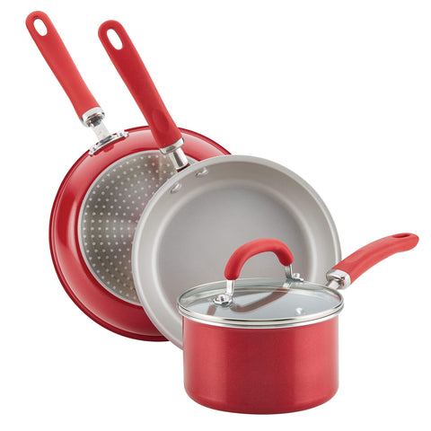 Rachael Ray Create Delicious sartén profunda de 10,25 pulgadas para frituras fáciles.