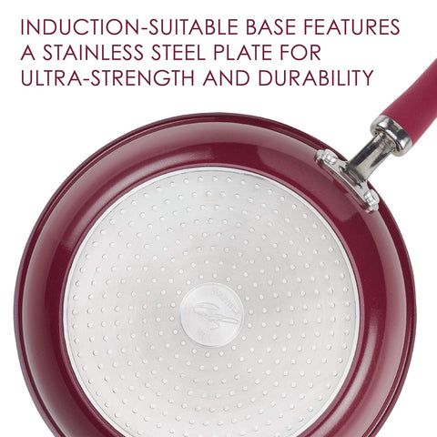 Base de acero inoxidable compatible con inducción para cualquier cocina.