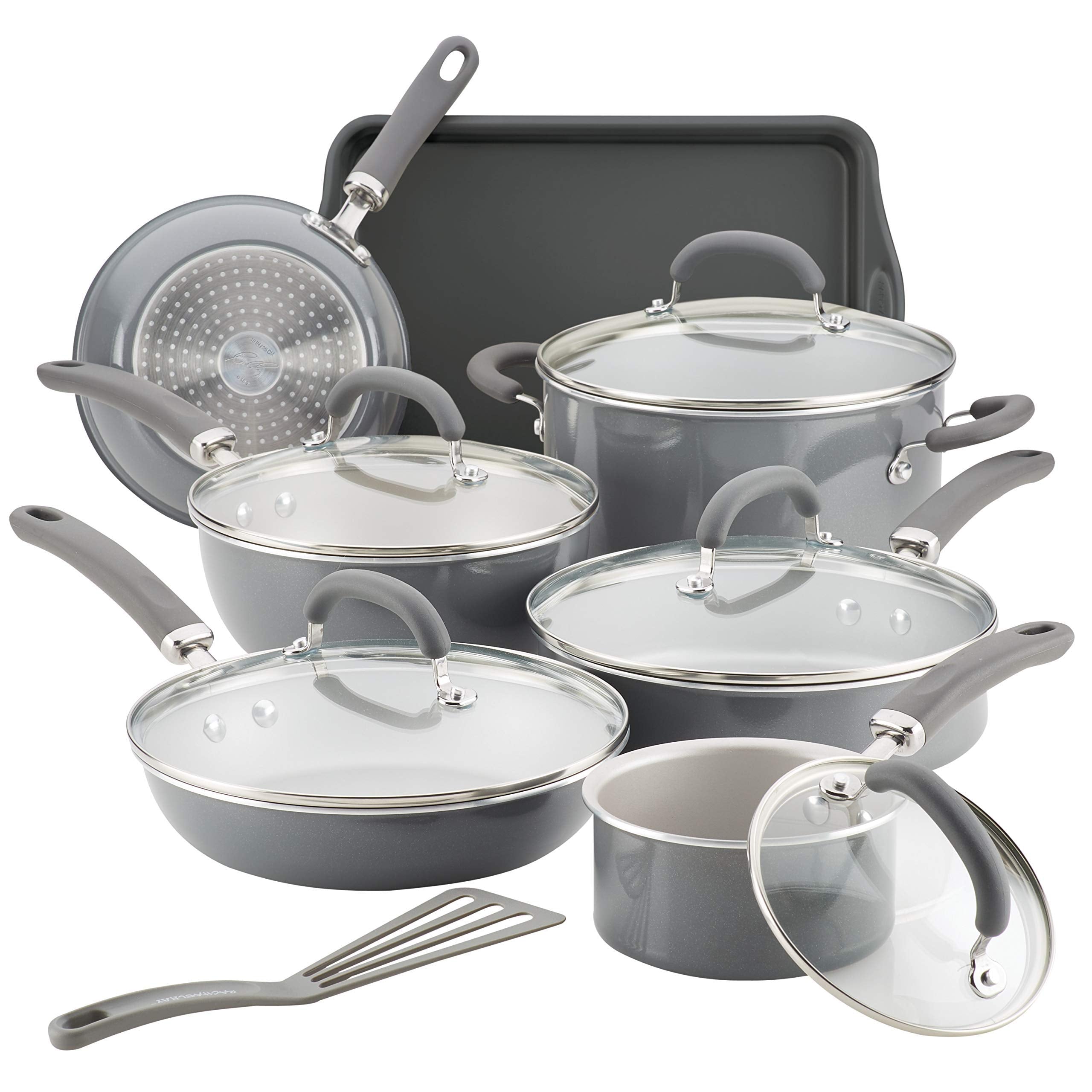 Rachael Ray Create Delicious cacerola 1.5 cuartos con tapa para guisos fáciles