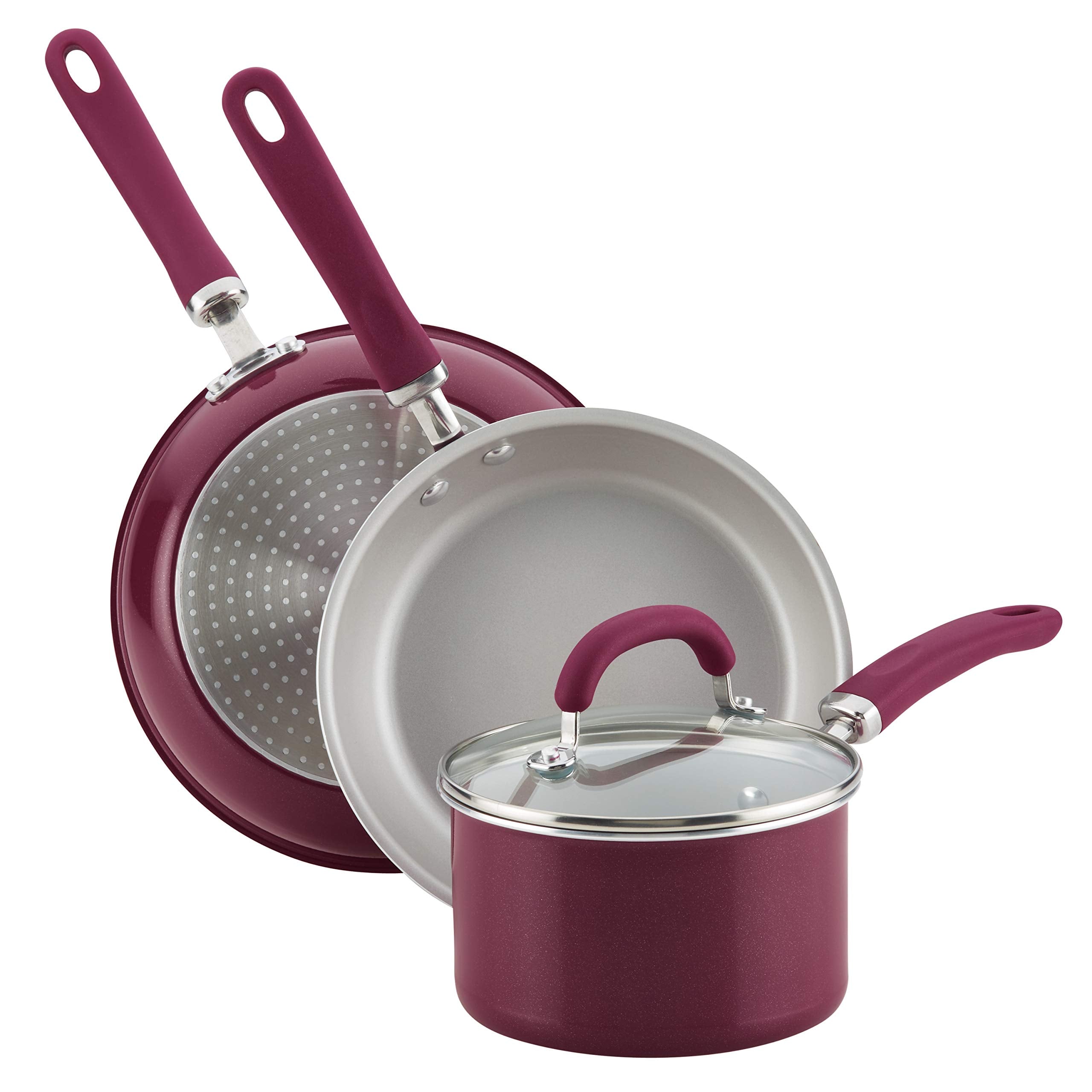 Manijas de acero inoxidable con riveteado dual para mayor comodidad.