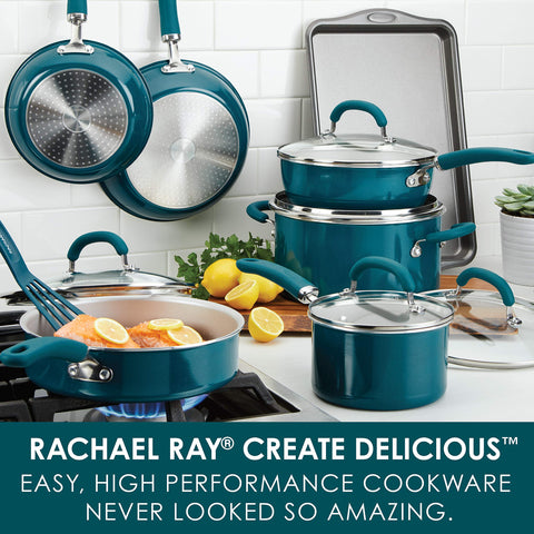 Rachael Ray revestimiento PlatinumShield para antiadherencia duradera en cocina diaria