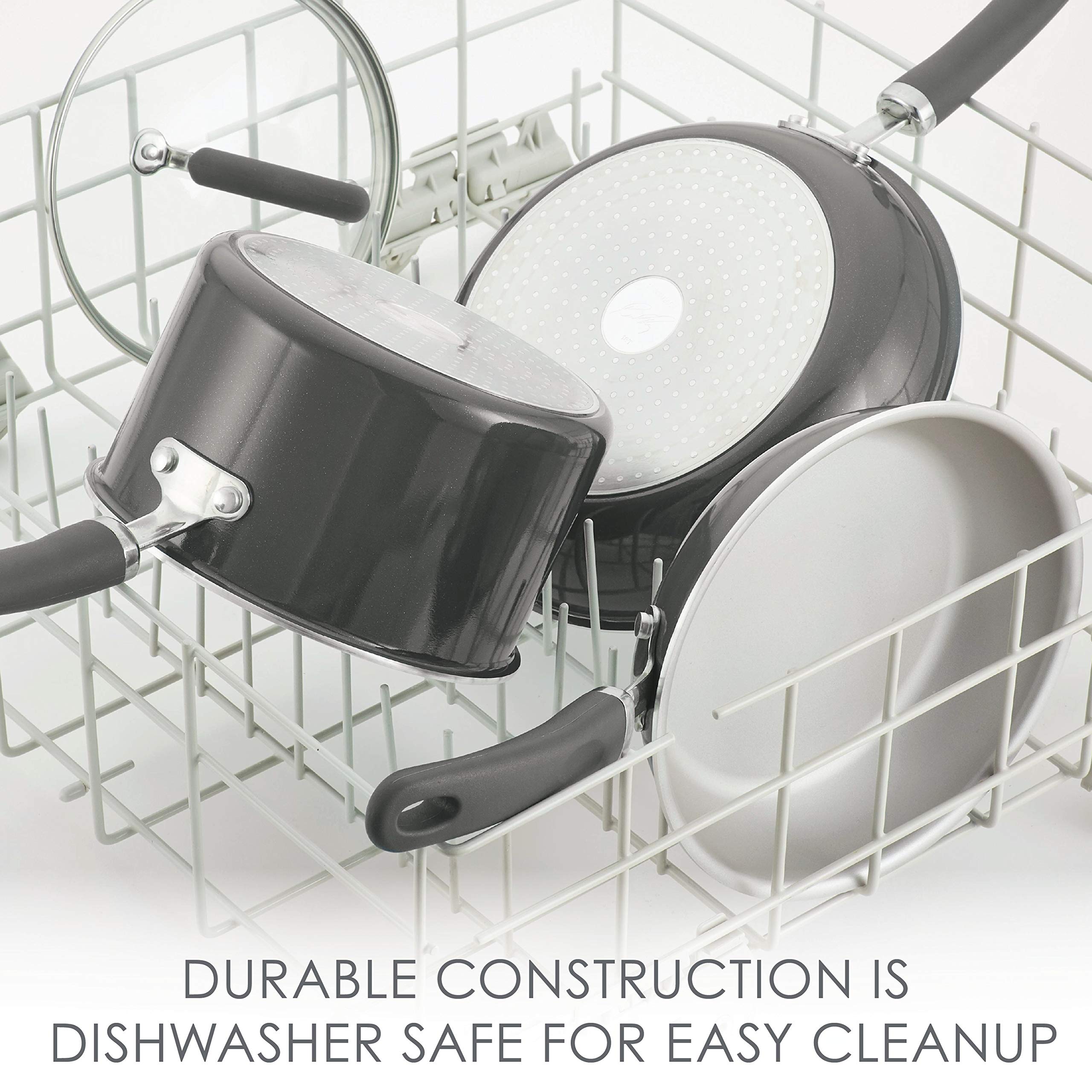 Rachael Ray Create Delicious sarten profunda 10.25 pulgadas para cocinar porciones grandes