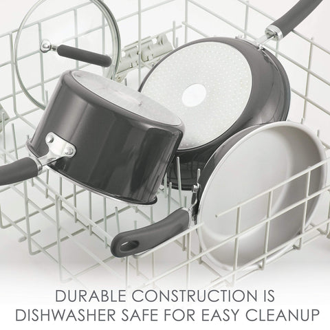 Rachael Ray Create Delicious sarten profunda 10.25 pulgadas para cocinar porciones grandes