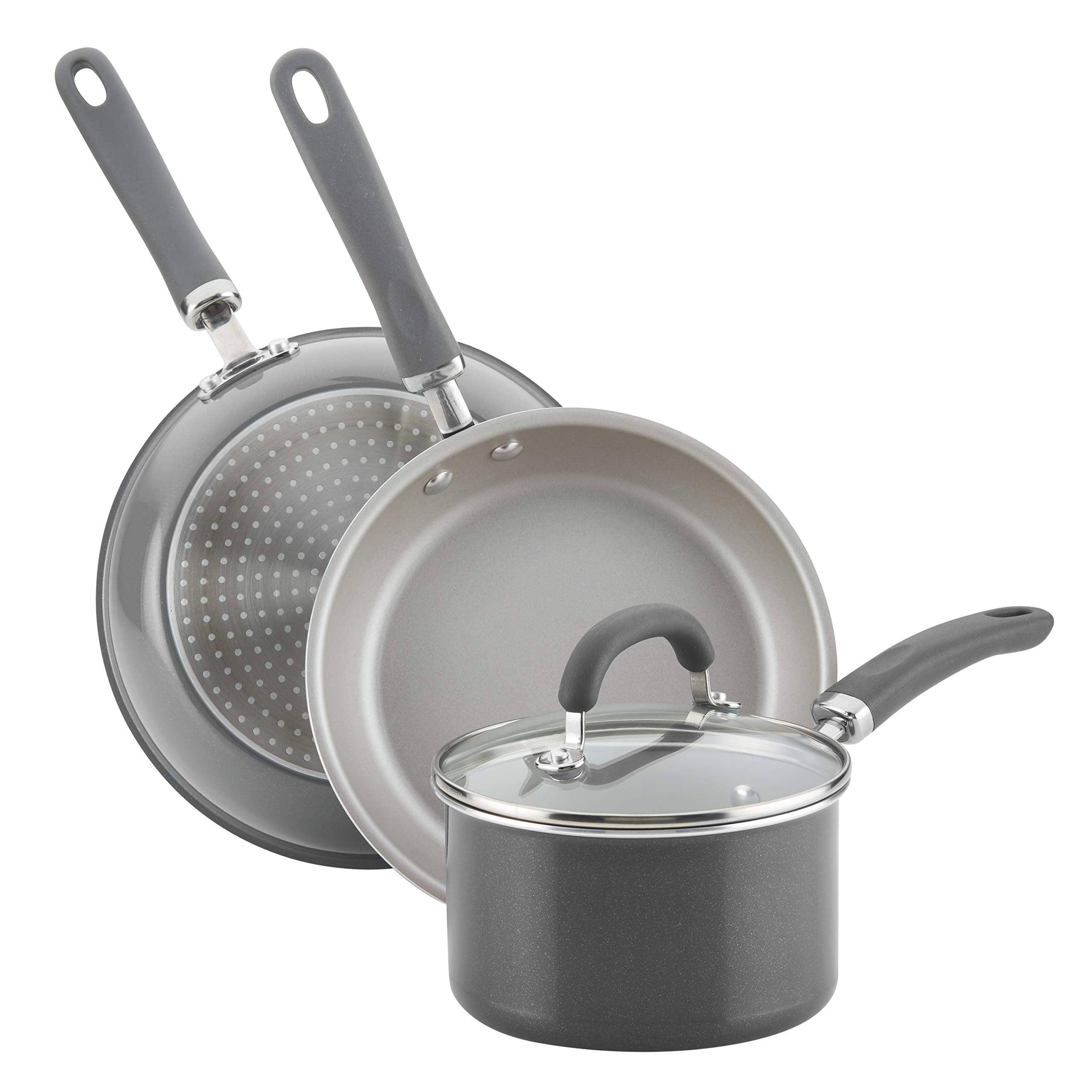 Rachael Ray Create Delicious sarten 3 cuartos con tapa para saltear