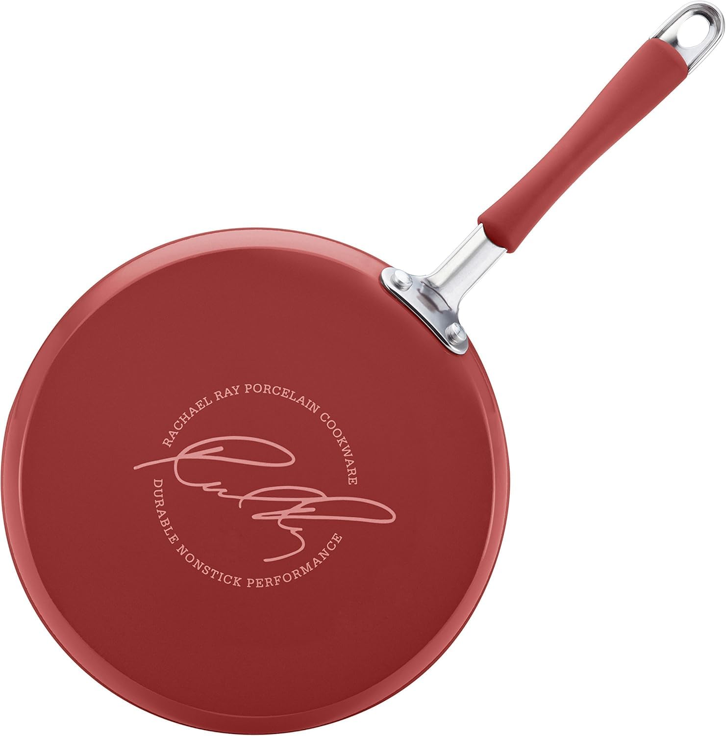 Rachael Ray Cucina: mango de silicona cómodo para manipular con seguridad.