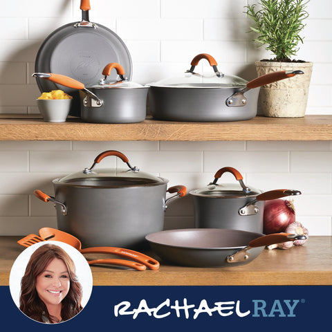Rachael Ray Cucina: sartén de 3 cuartos con tapa para salteados.