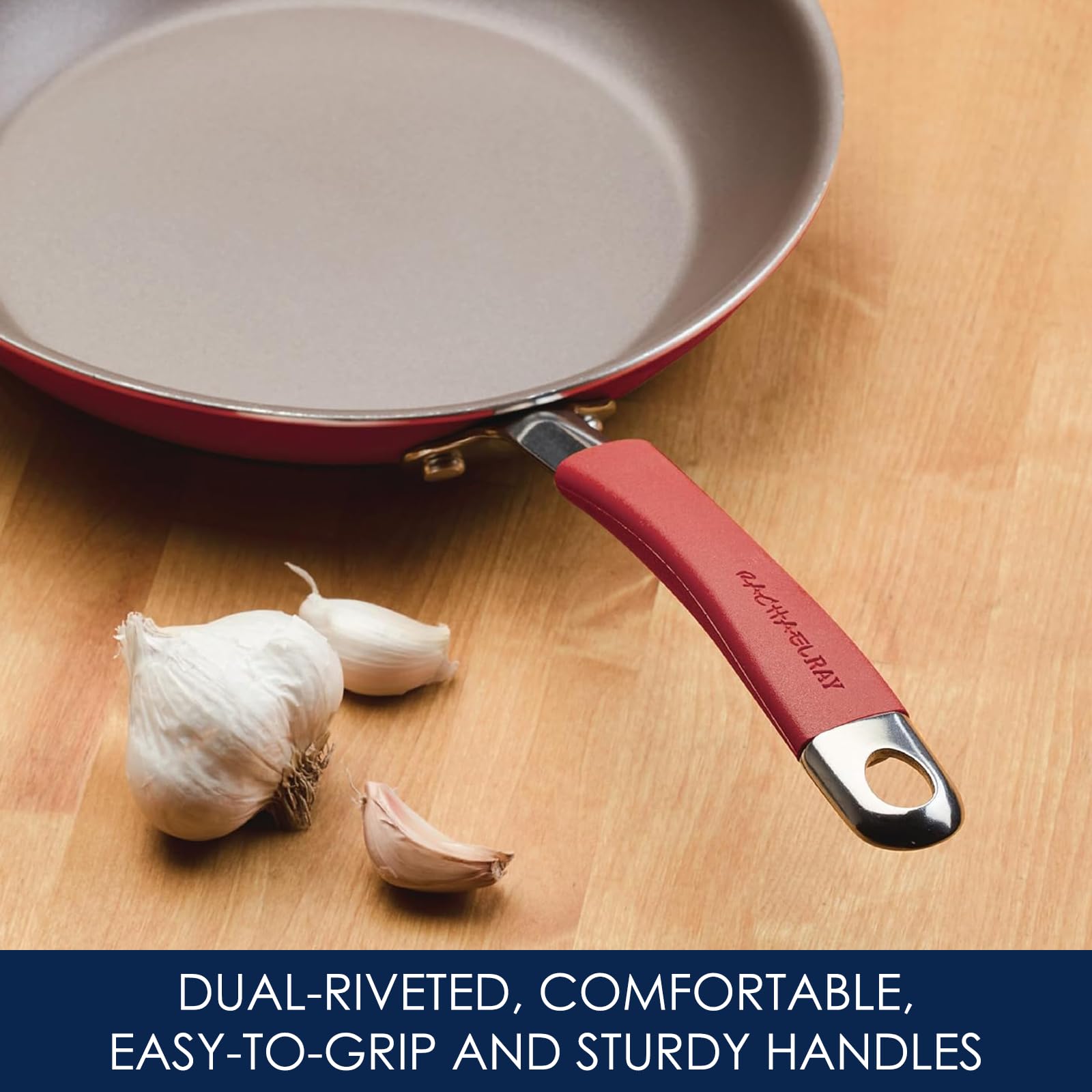 Rachael Ray Cucina: sartén antiadherente de 8,5 pulgadas para dorar y saltear.