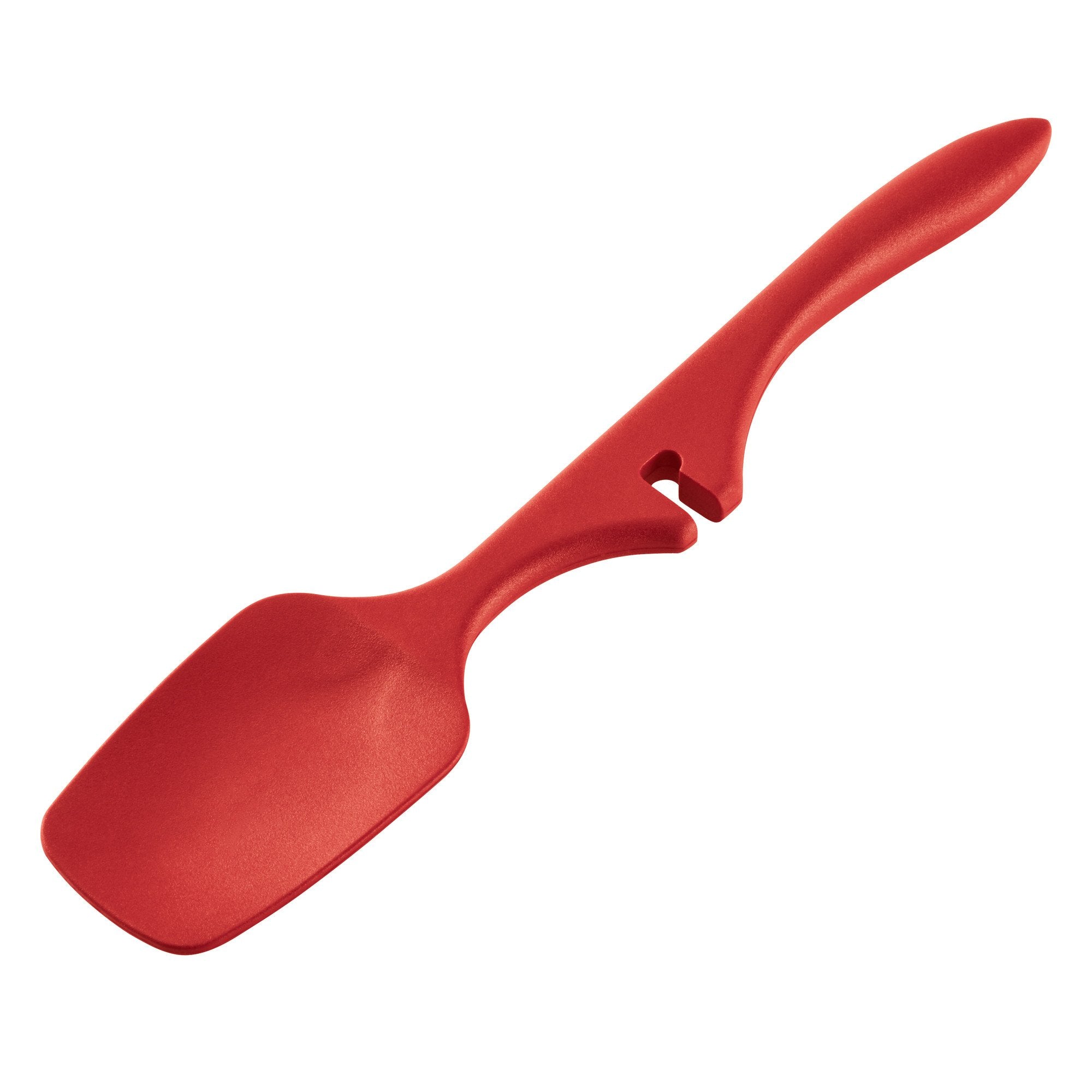 Rachael Ray Lazy Tools Set con cuchara ranurada para escurrir líquidos.