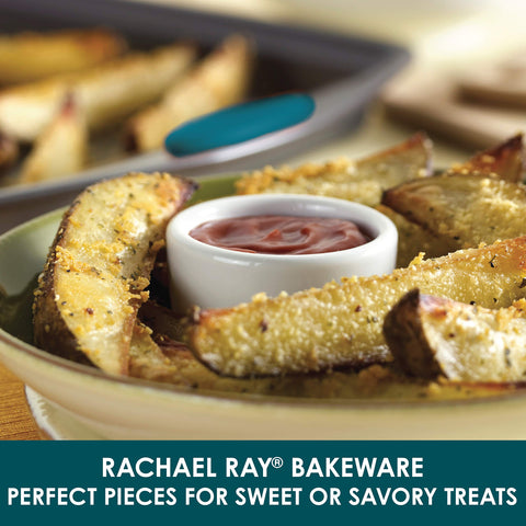 Rachael Ray Yum-o! juego de dos bandejas 10x15 con inserto para hornear