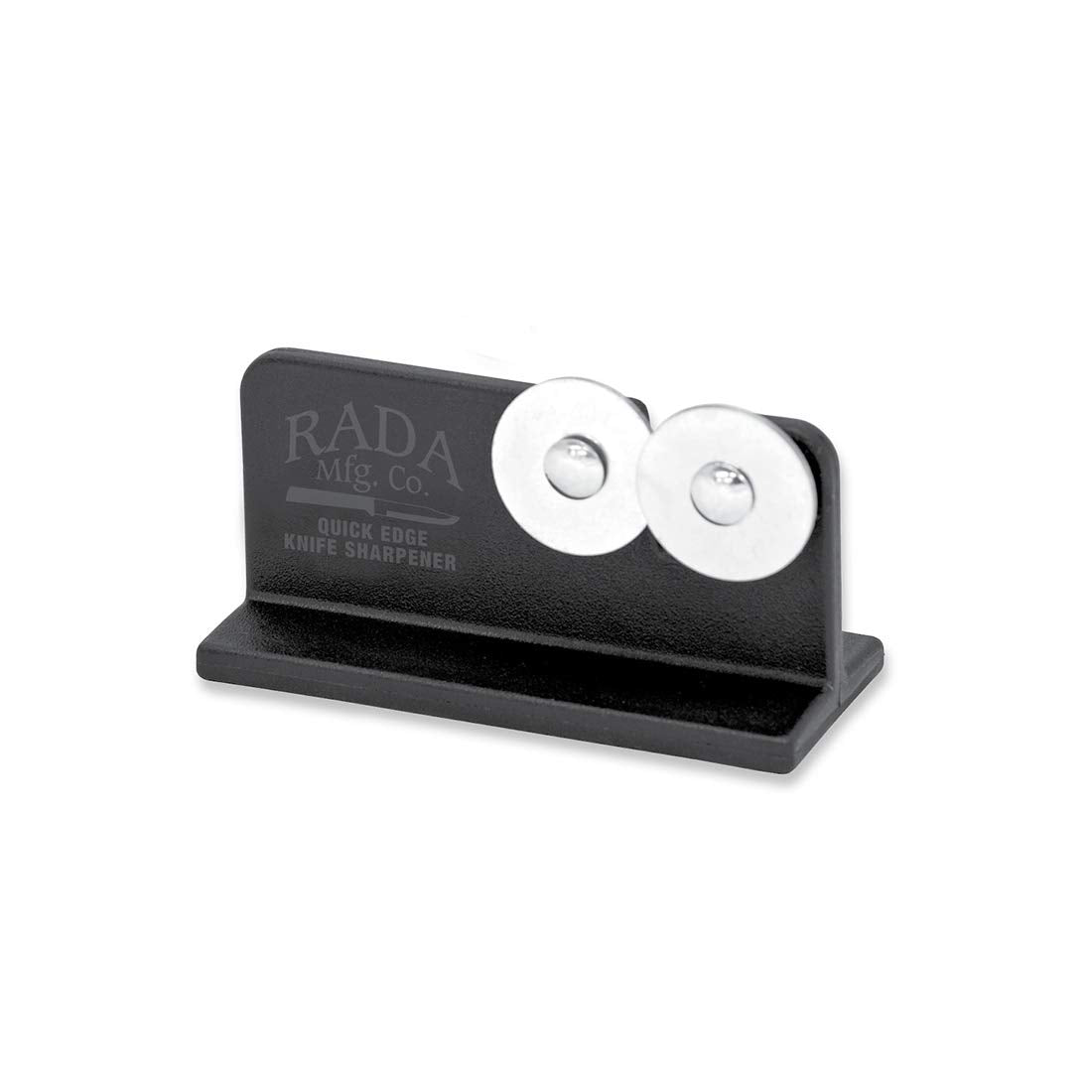 RADA afilador rápido para cuchillos con ruedas de acero inoxidable.
