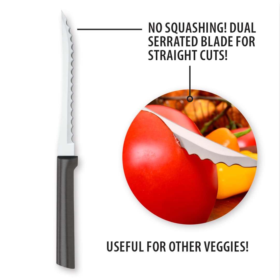 Cuchillo cortatomates RADA, diseño apto para lavavajillas, limpieza sencilla