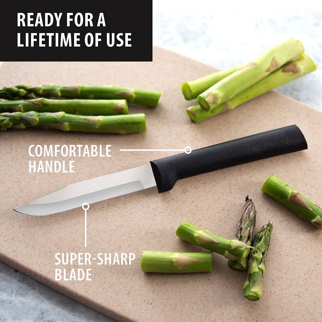RADA Cuchillo Pelador, diseño ergonómico para uso diario cómodo