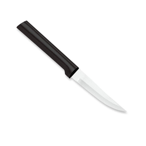RADA cuchillo pelador de uso pesado con mango negro para agarre firme