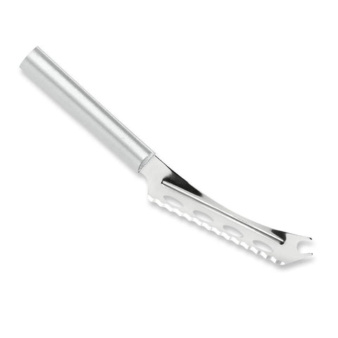 Cuchillo de queso RADA con hoja serrada para cortar quesos blandos y duros con facilidad.