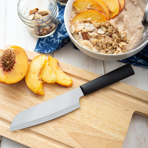 RADA cuchillo utilitario, apto para ajo, salchicha y guayaba, cortes suaves.