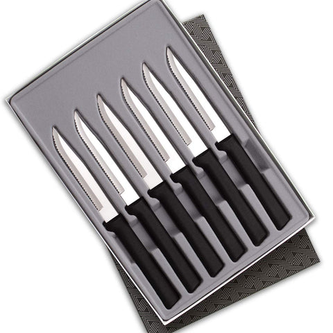 RADA cuchillos de filete serrados, conjunto para cortes precisos en carnes.