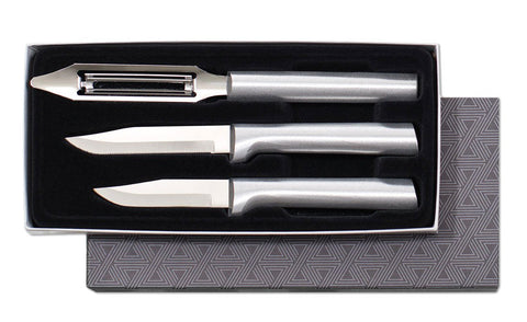 Conjunto básico de cuchillos Rada Cutlery, listo para cortar y pelar.